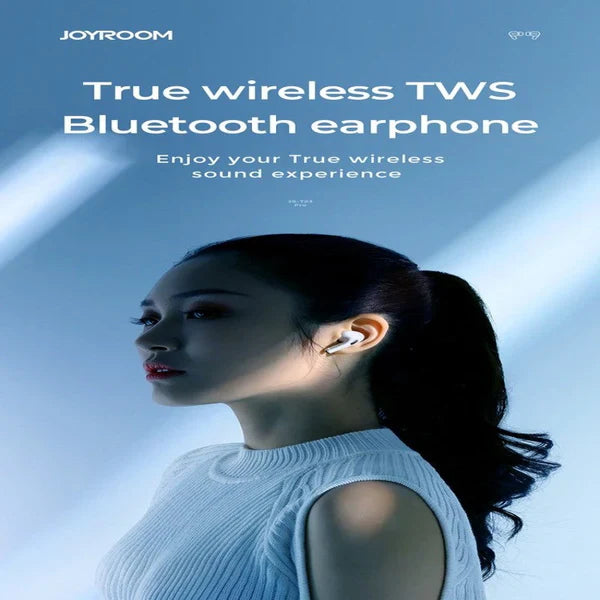 T03S PRO JOYROOM TWS Active Noise Cancelling ANC Earbuds – White Earbuds Joyroom